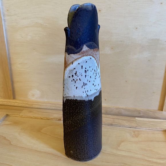 Vintage Robert Parrott Mid-Century Modern Signed Studio Art Pottery Ceramic Vase - Picture 4 of 11